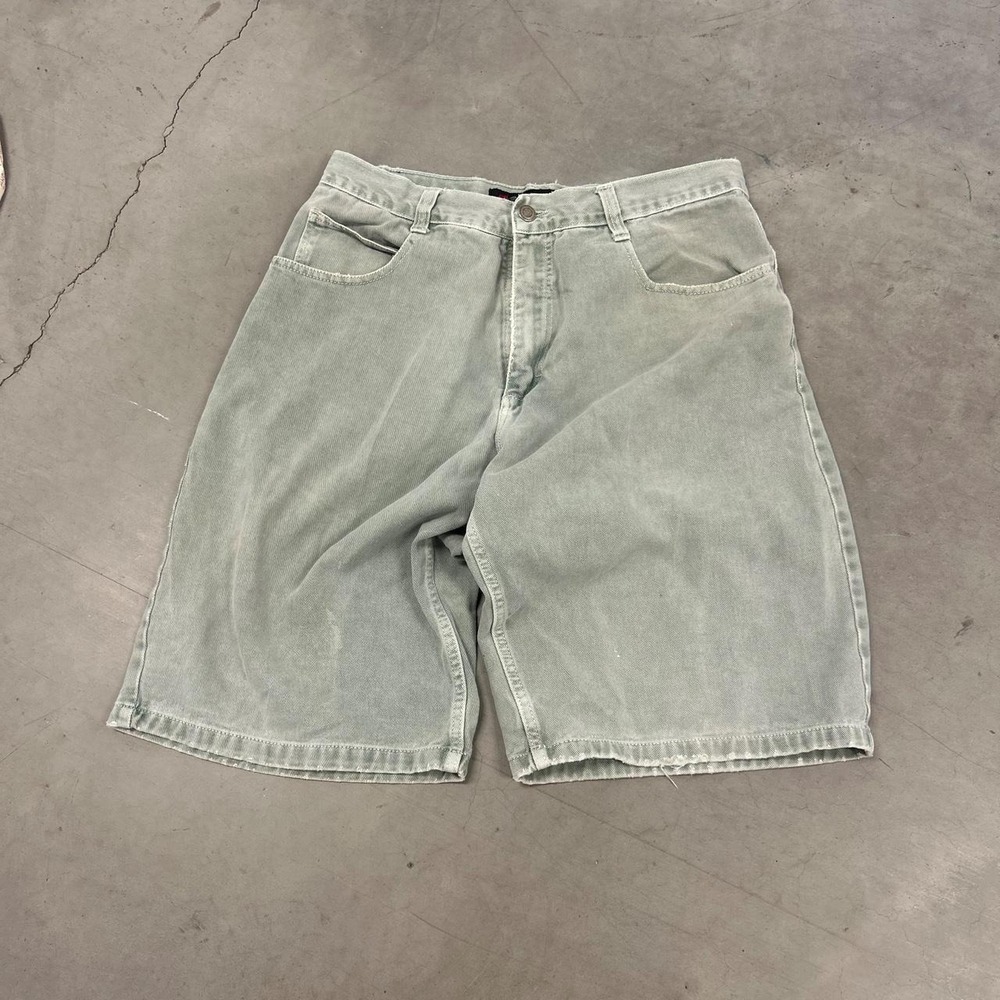 Y2K Southpole Light Green Baggy Jean Shorts